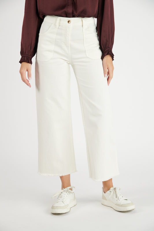 PANTALON ÉVASÉ 7/8 DILAN NATUREL
