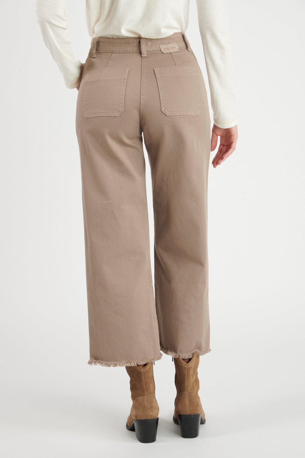 PANTALON ÉVASÉ 7/8 DILAN TAUPE