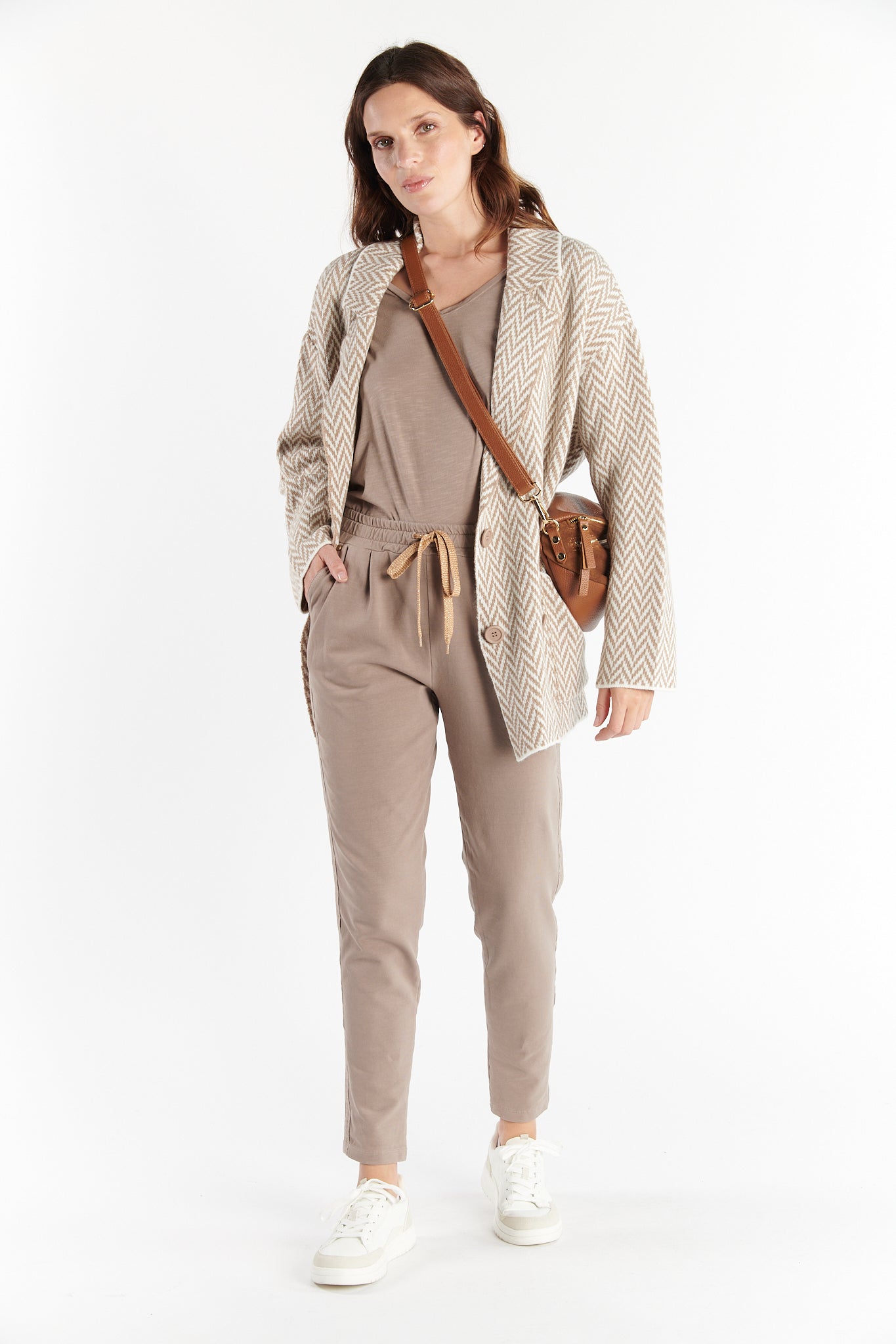 JOGGING DÉTAIL LUREX ALFRED TAUPE