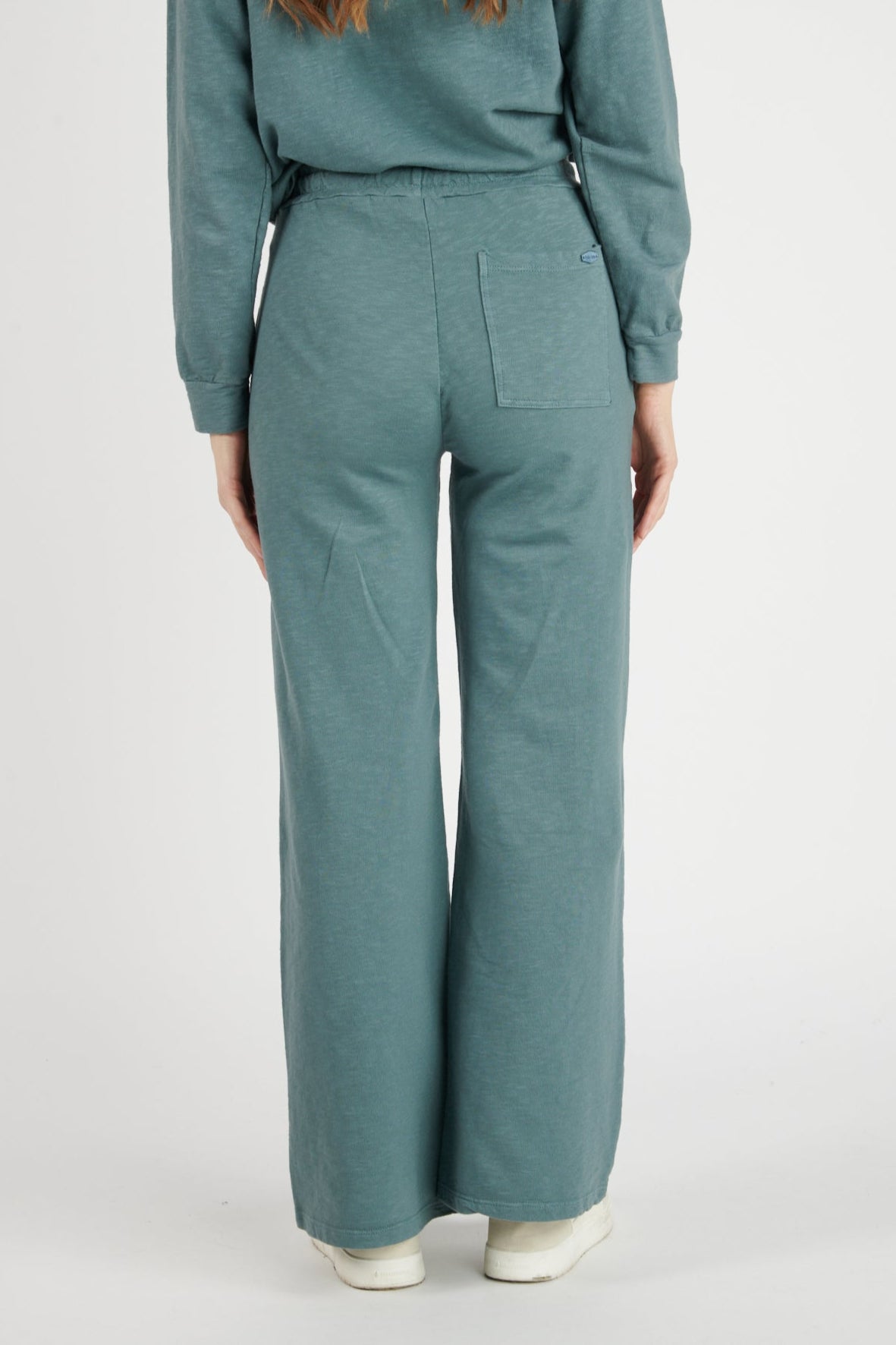 JOGGING LONG DILANI COTON ORGANIQUE BLEU CENDRE