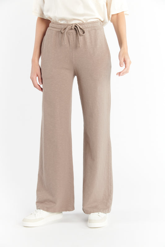 JOGGING LONG DILANI COTON ORGANIQUE TAUPE