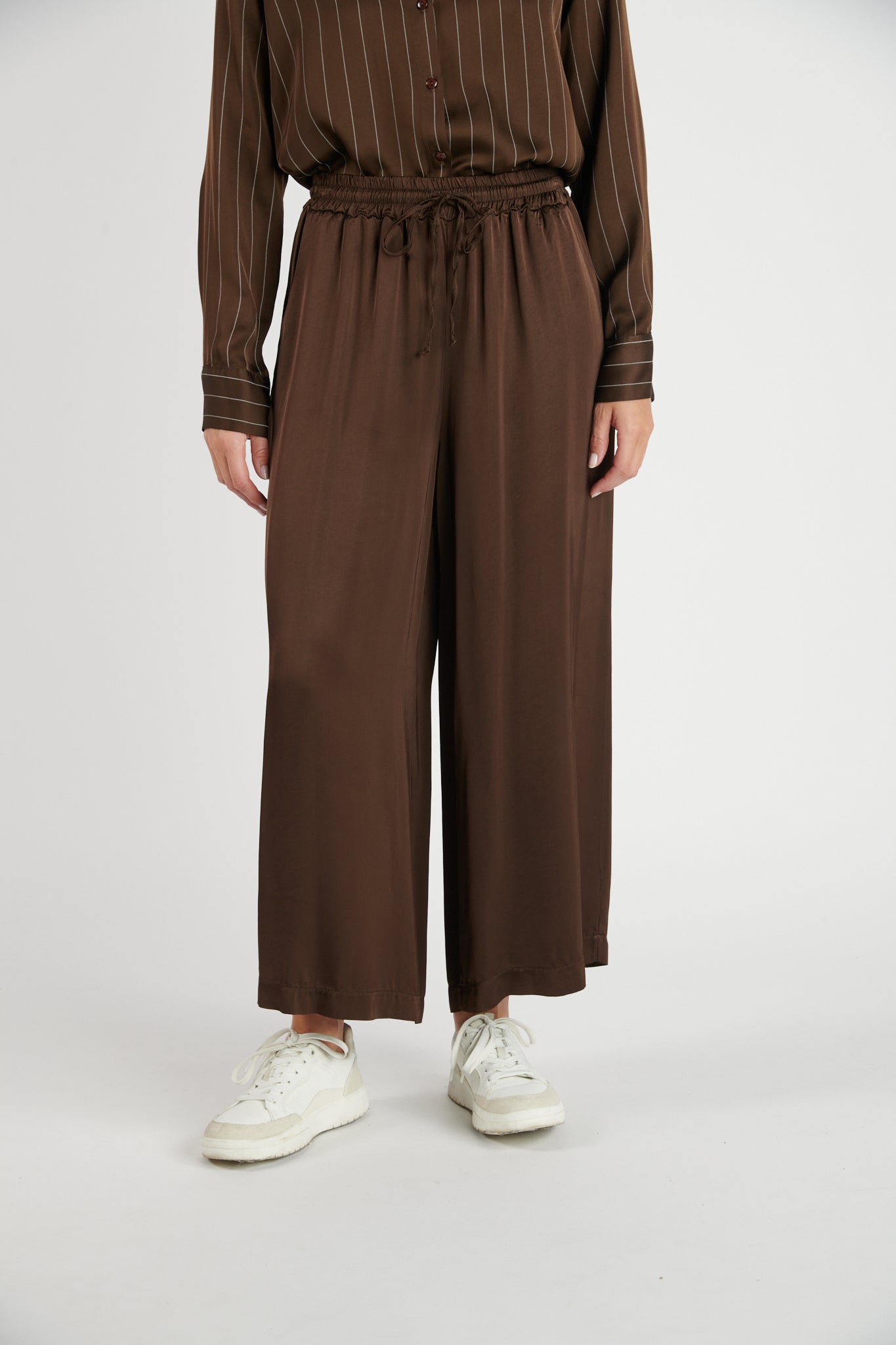 PANTALON AMPLE 7/8 ALIOT EBENE