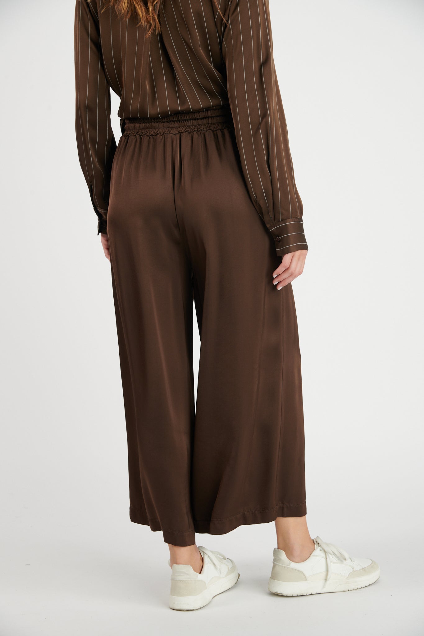 PANTALON AMPLE 7/8 ALIOT EBENE