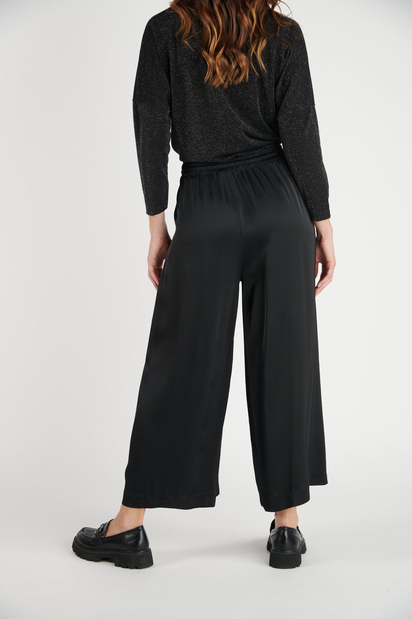 PANTALON AMPLE 7/8 ALIOT NOIR