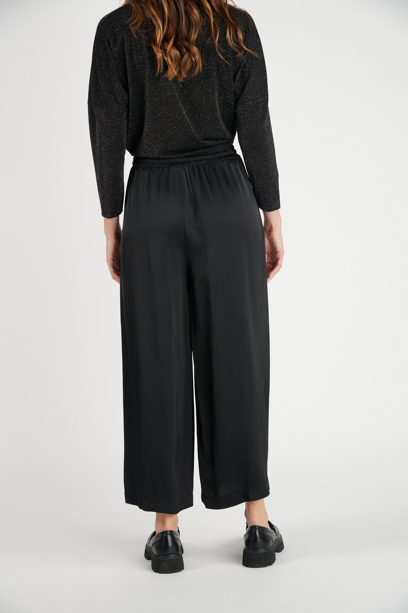 PANTALON AMPLE 7/8 ALIOT NOIR