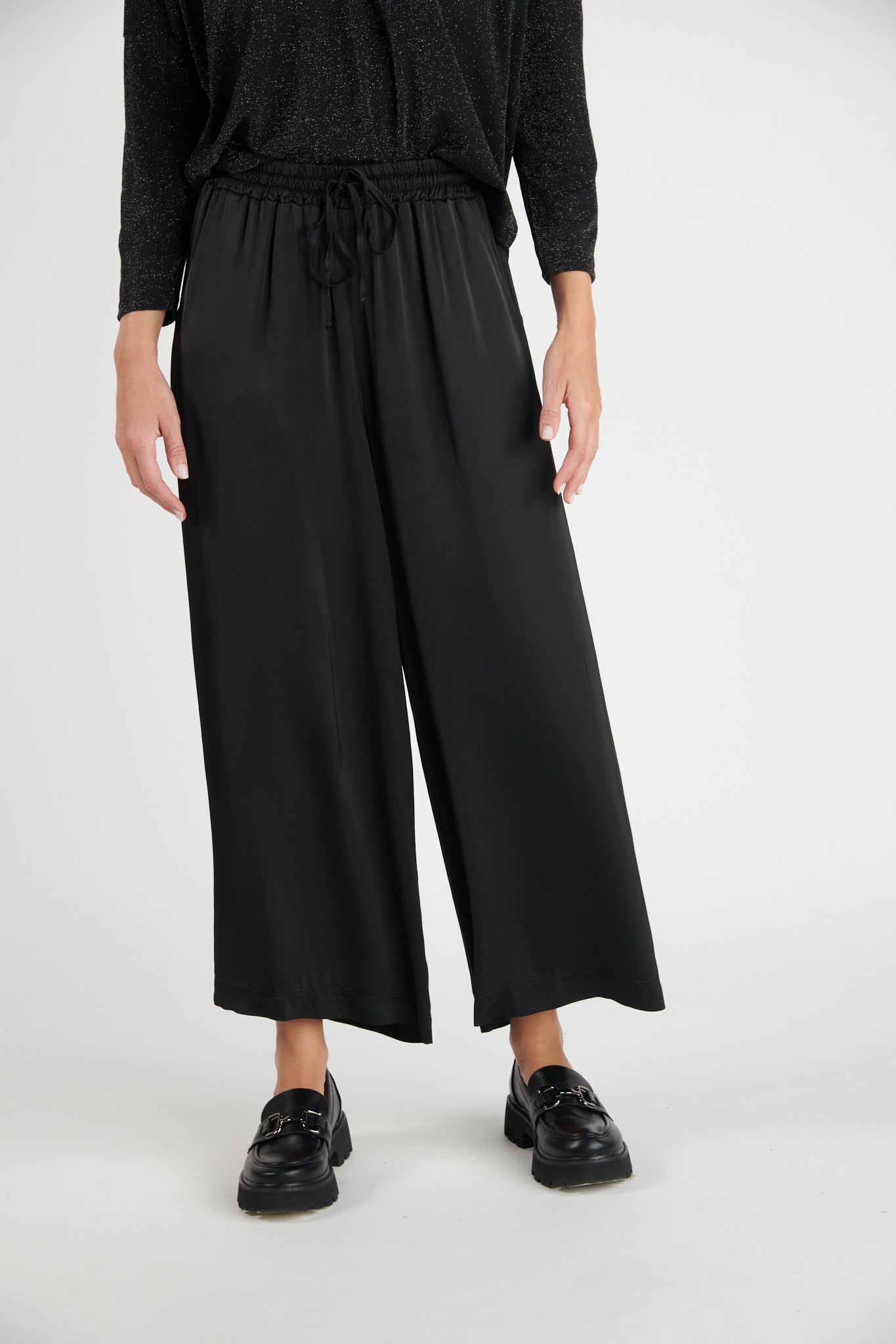 PANTALON AMPLE 7/8 ALIOT NOIR