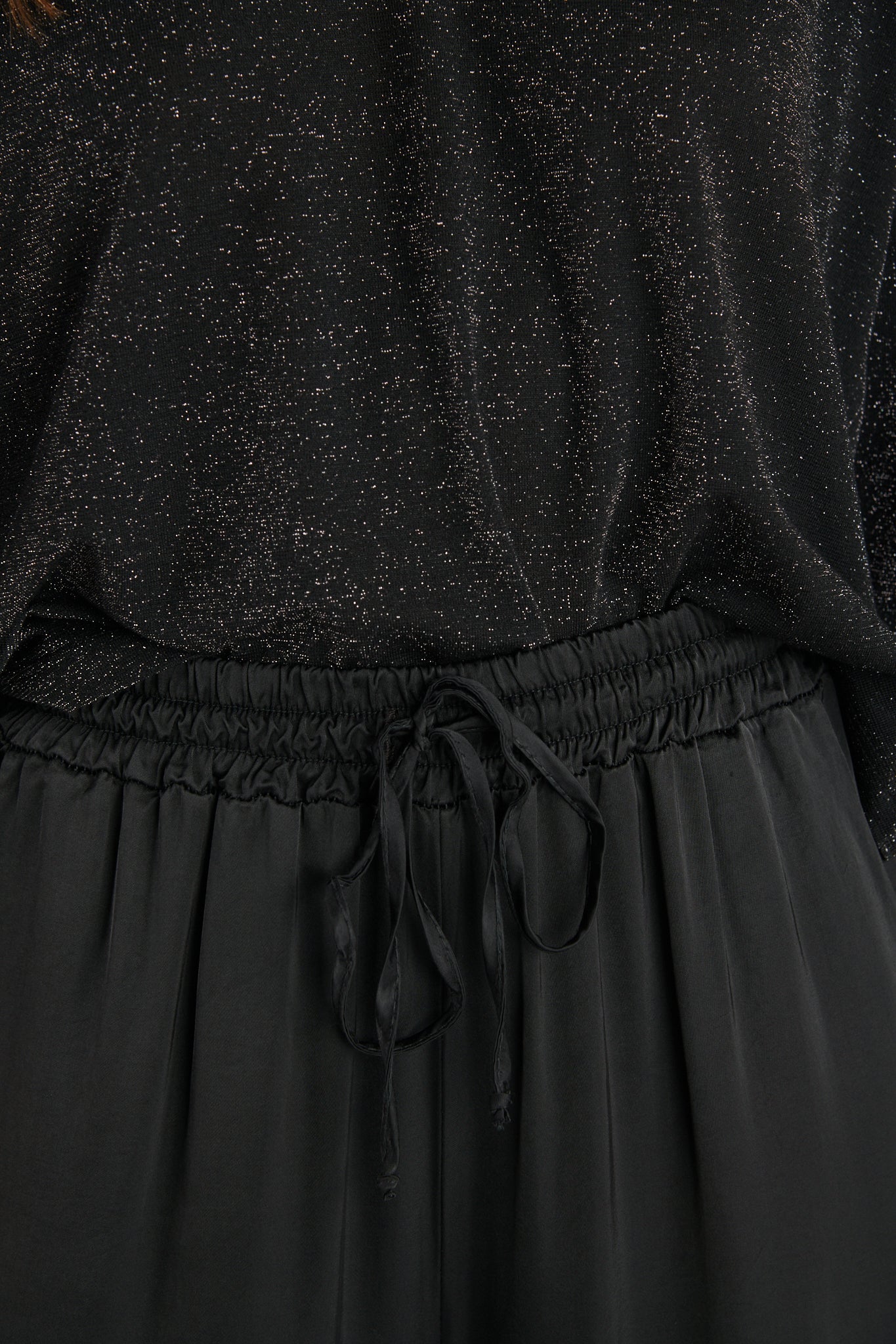 PANTALON AMPLE 7/8 ALIOT NOIR