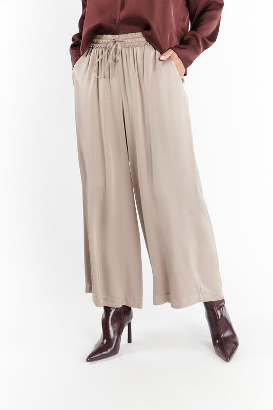 PANTALON AMPLE 7/8 ALIOT TAUPE