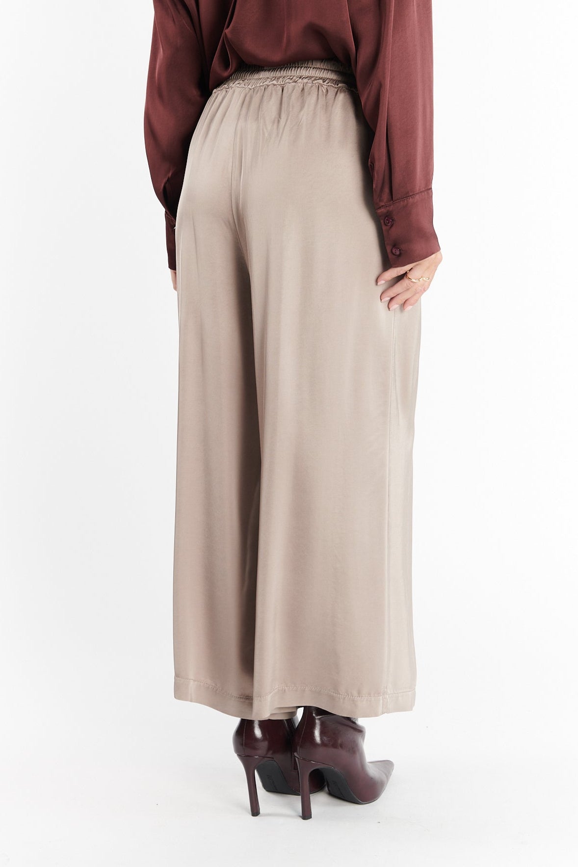 PANTALON AMPLE 7/8 ALIOT TAUPE