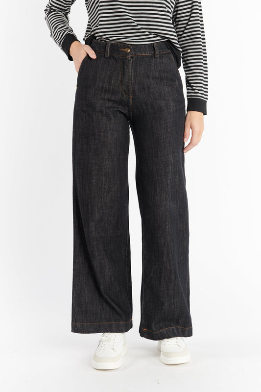 JEAN LARGE CORIN NOIR