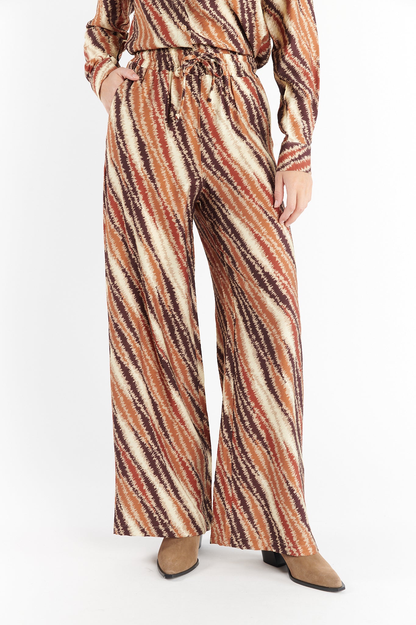 PANTALON FLUIDE DONELL IMPRIMÉ CHOCO ELECTRO