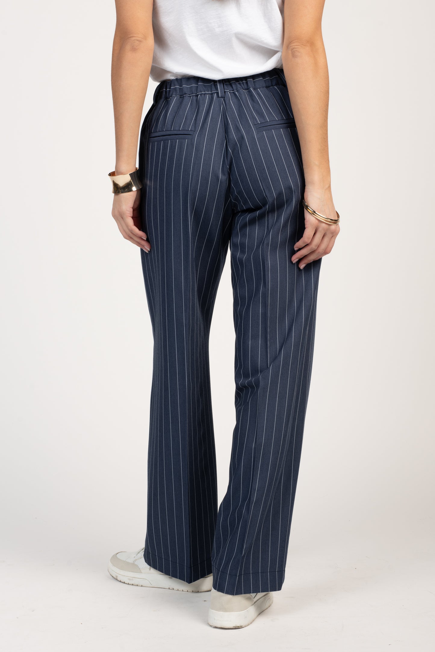 PANTALON À RAYURES ÉDEN BLEU