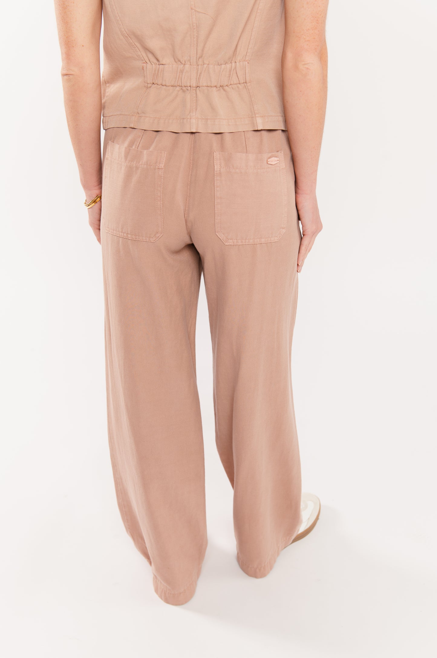 PANTALON ÉVASÉ ESMÉE VIEUX ROSE