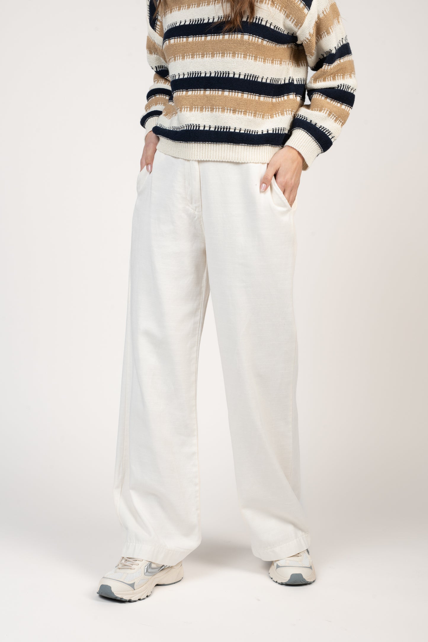 PANTALON ÉVASÉ ESMÉE ÉCRU