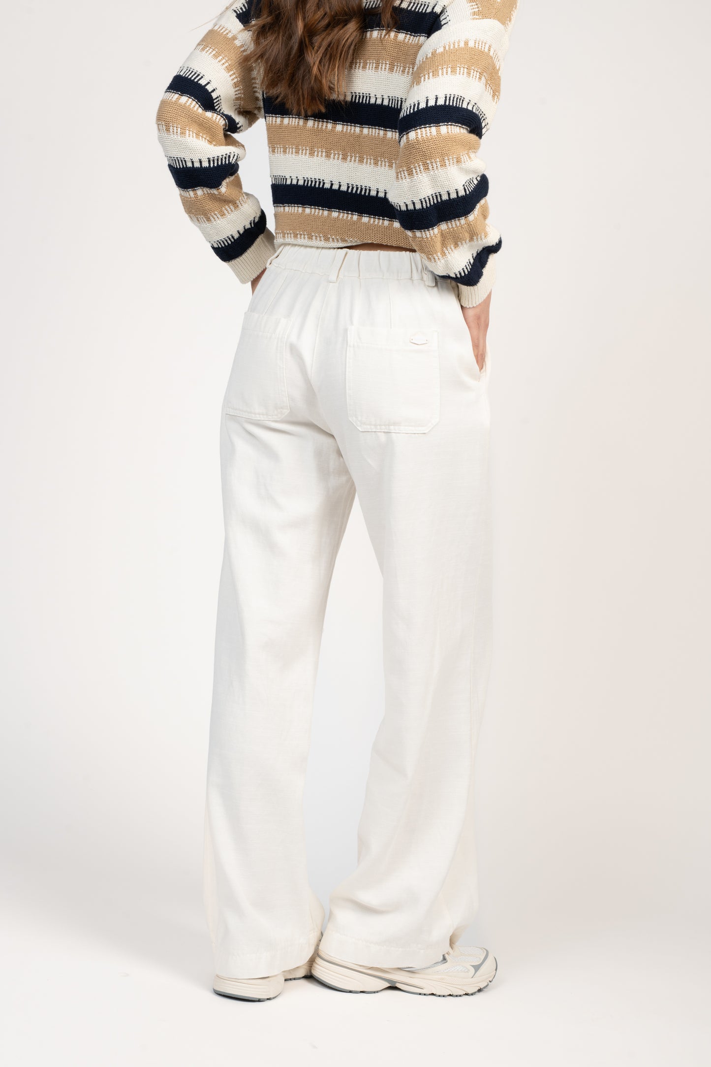 PANTALON ÉVASÉ ESMÉE ÉCRU