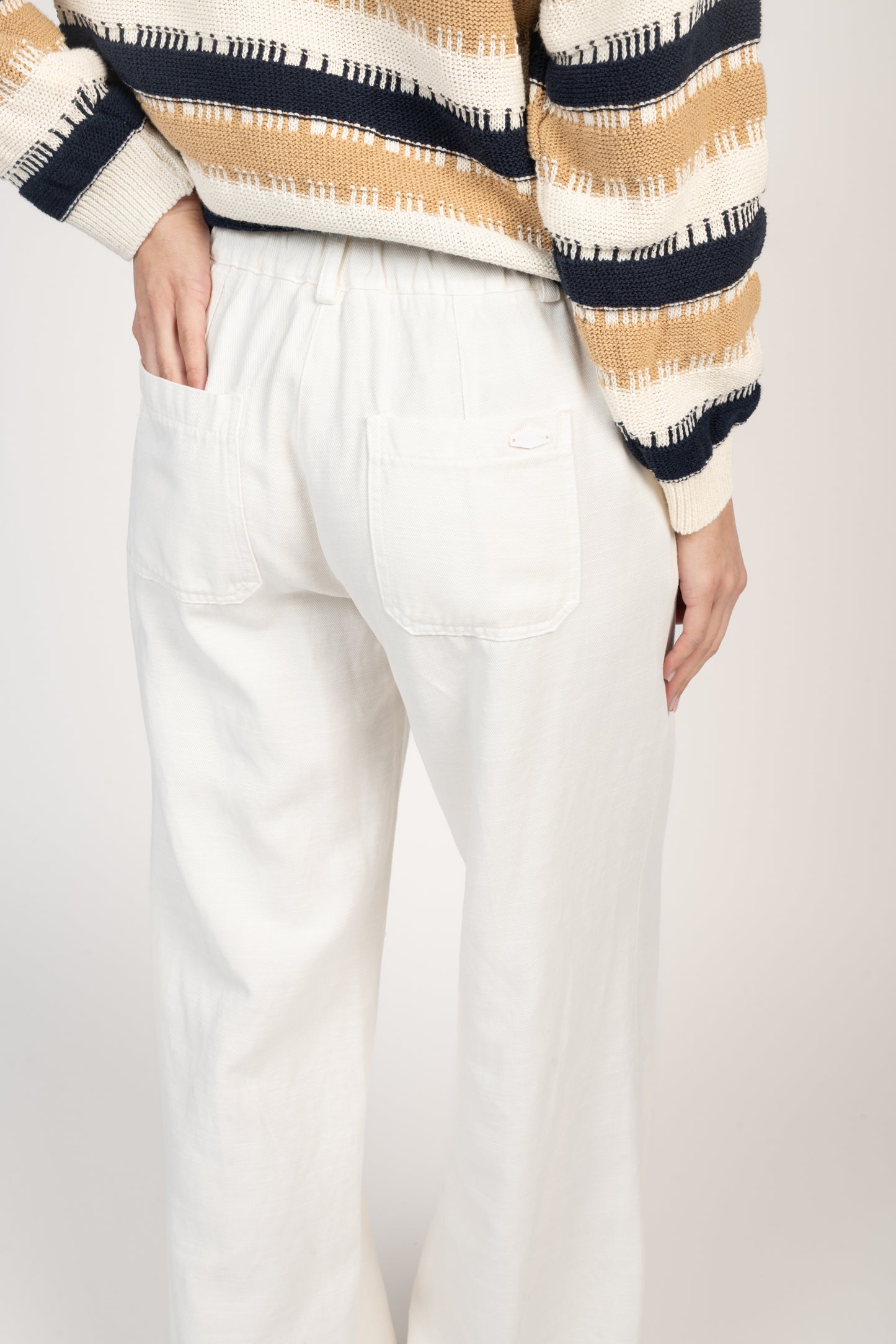 PANTALON ÉVASÉ ESMÉE ÉCRU