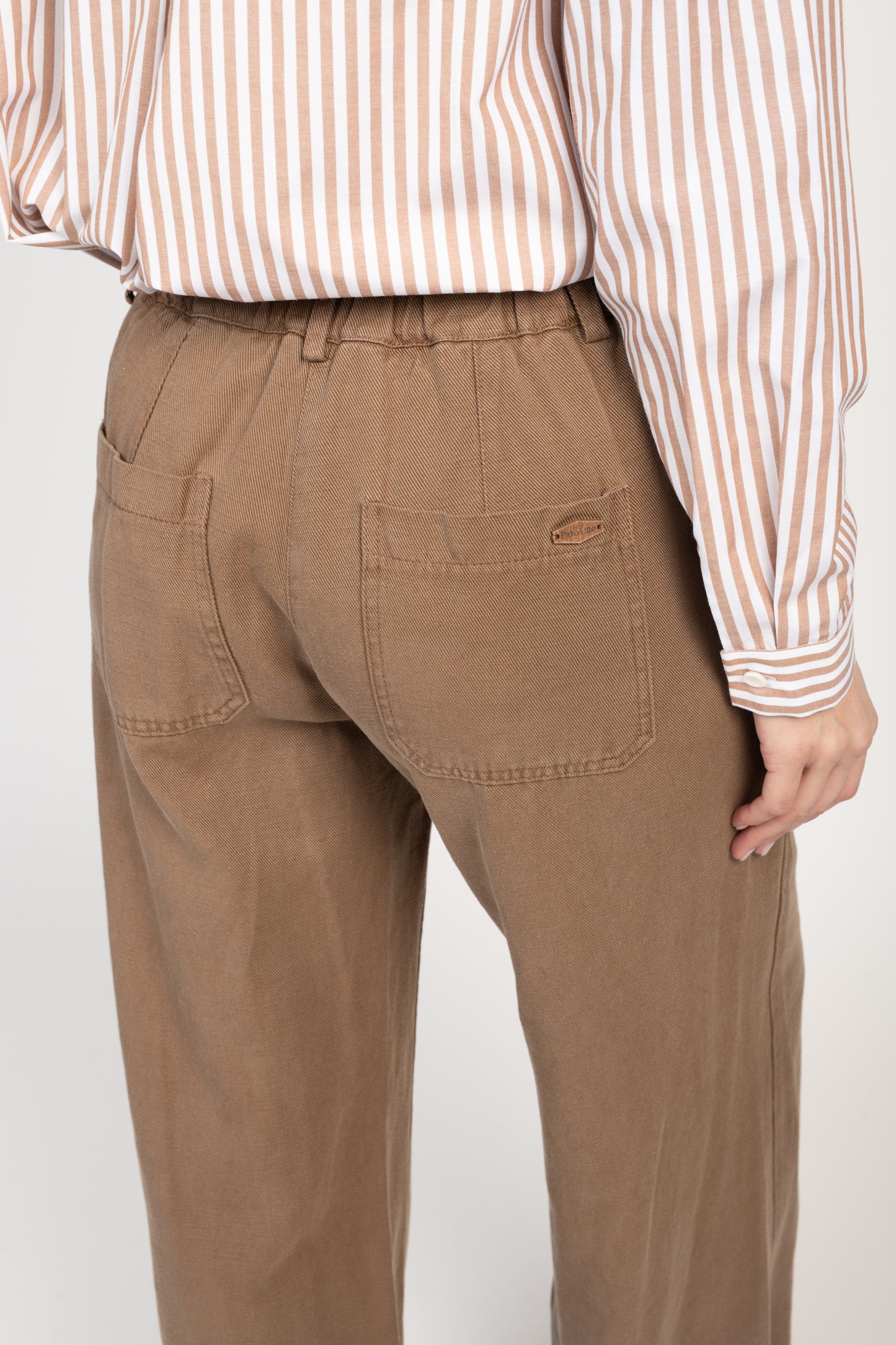 PANTALON ÉVASÉ ESMÉE MARRON