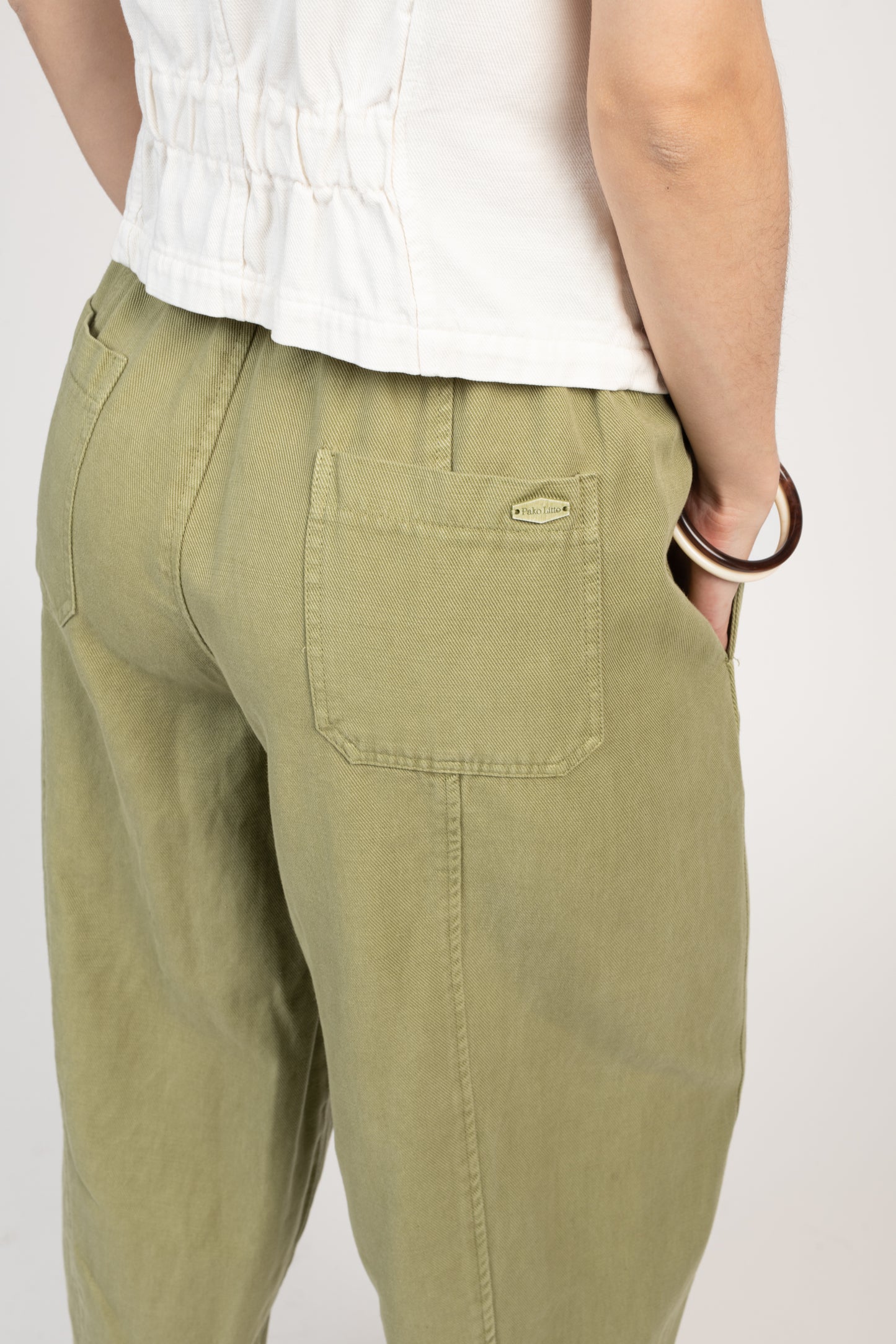 PANTALON BALLON 7/8ÈME ÉLÉONORE VERT