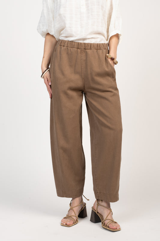 PANTALON BALLON 7/8ÈME ÉLÉONORE MARRON