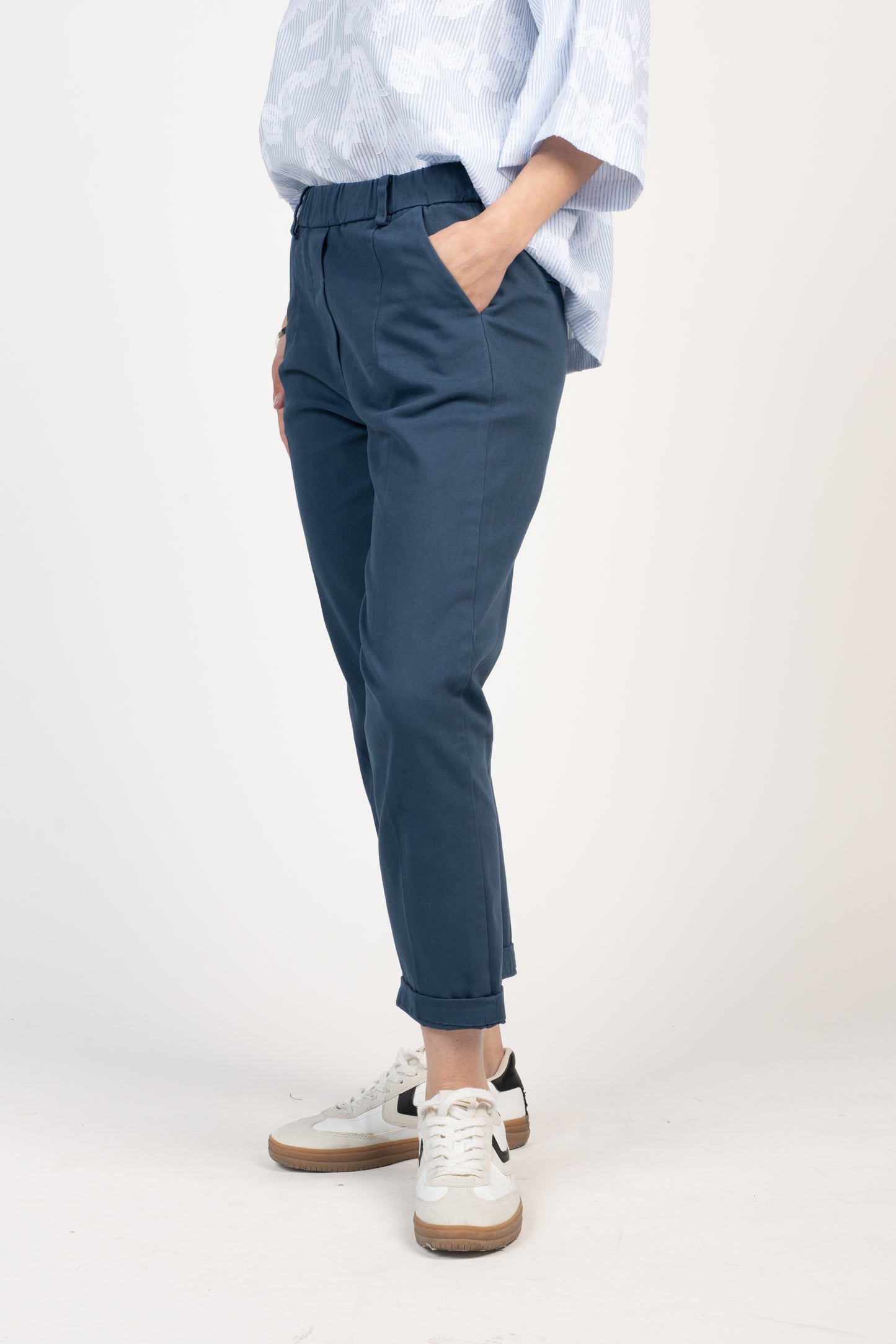 CHINO 7/8ÈME ELIOTT BLEU