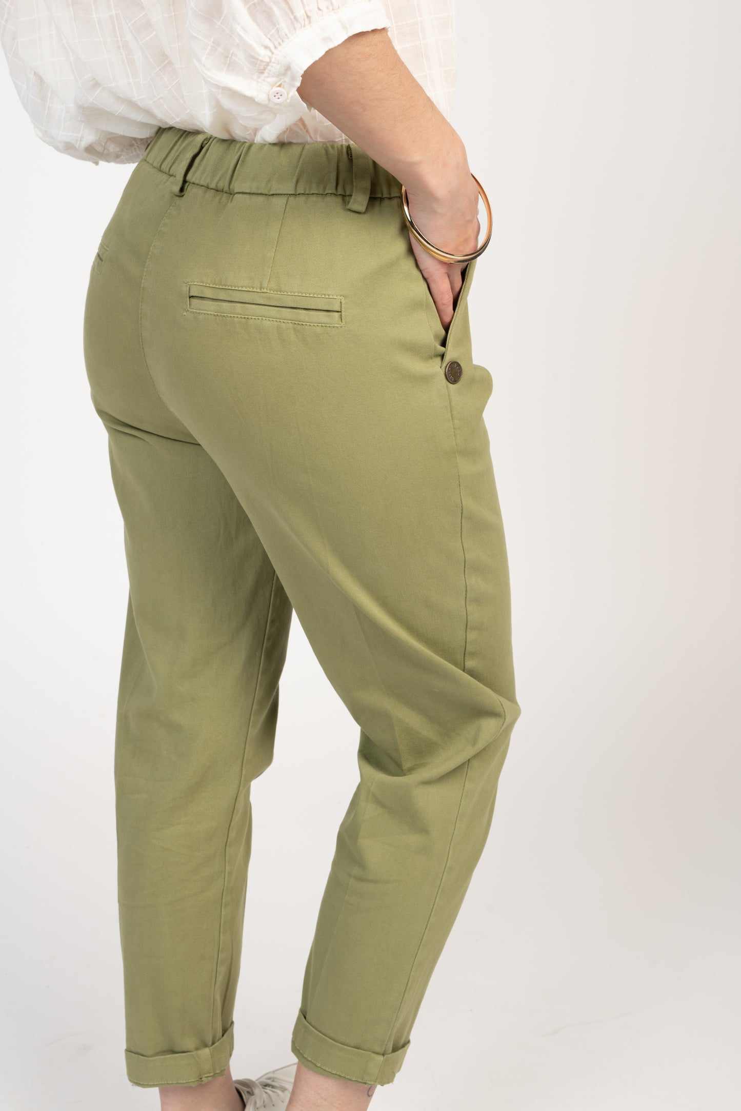 CHINO 7/8ÈME ELIOTT VERT