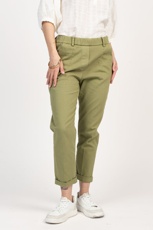 CHINO 7/8ÈME ELIOTT VERT