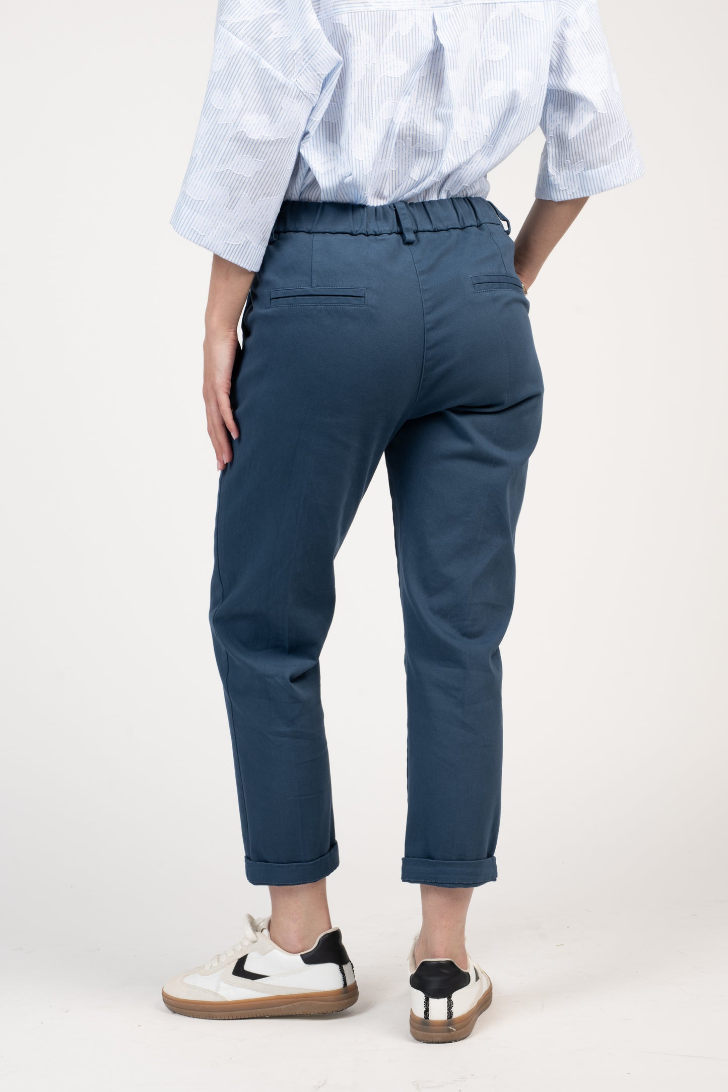 CHINO 7/8ÈME ELIOTT BLEU
