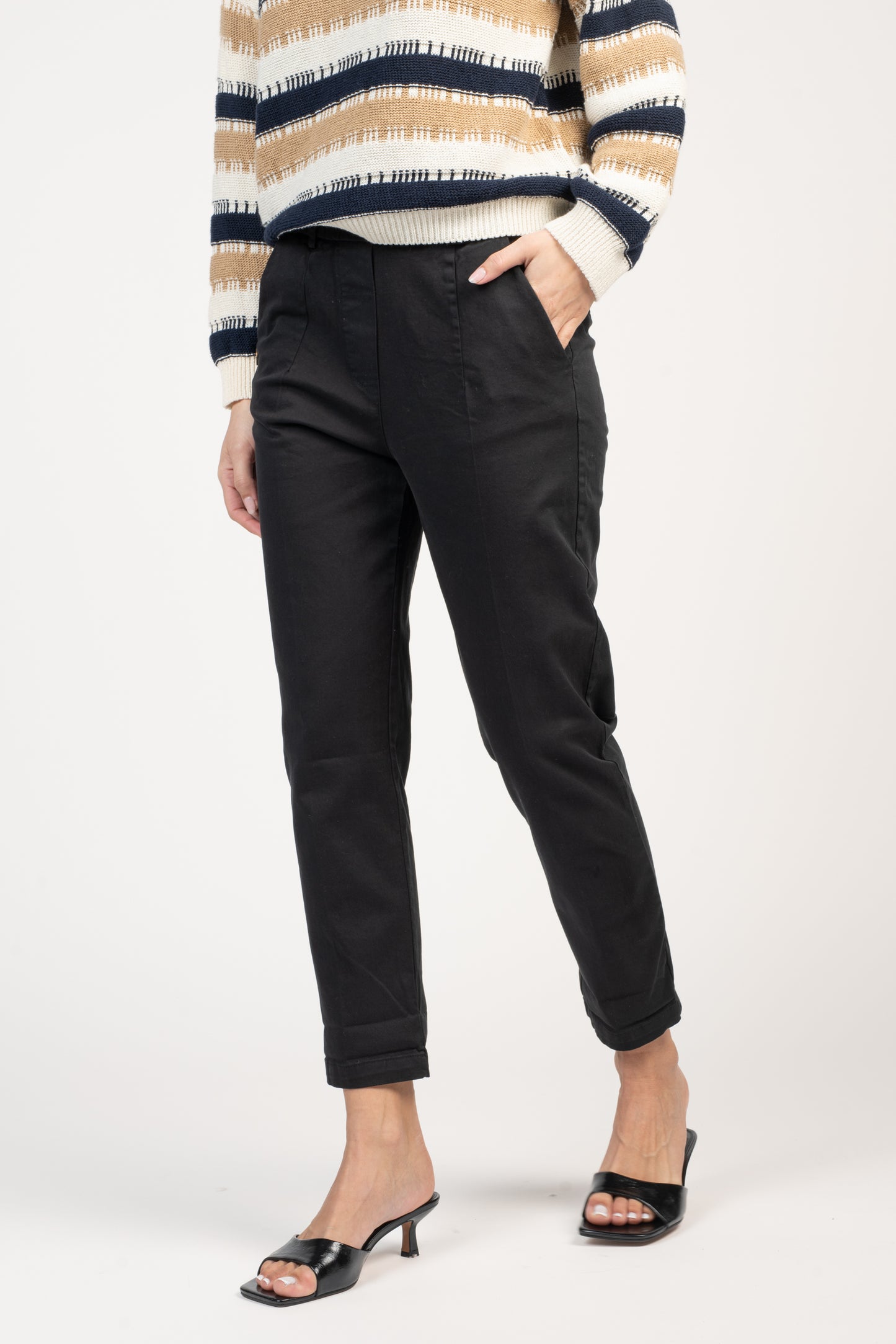CHINO 7/8ÈME ELIOTT NOIR