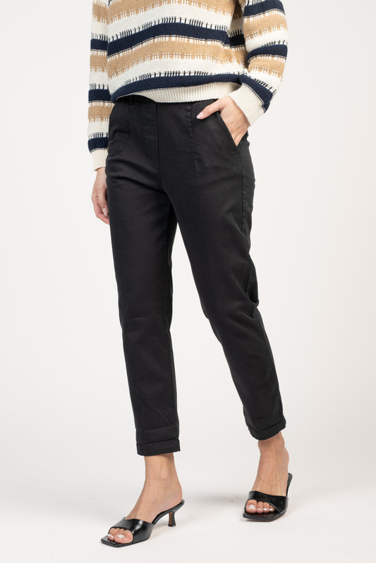 CHINO 7/8ÈME ELIOTT NOIR