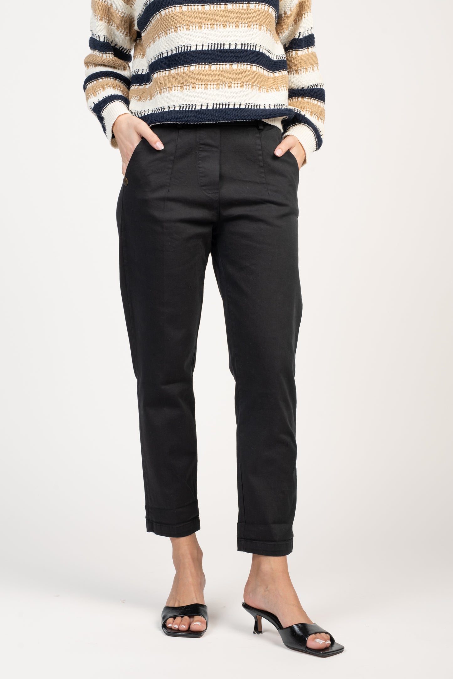 CHINO 7/8ÈME ELIOTT NOIR