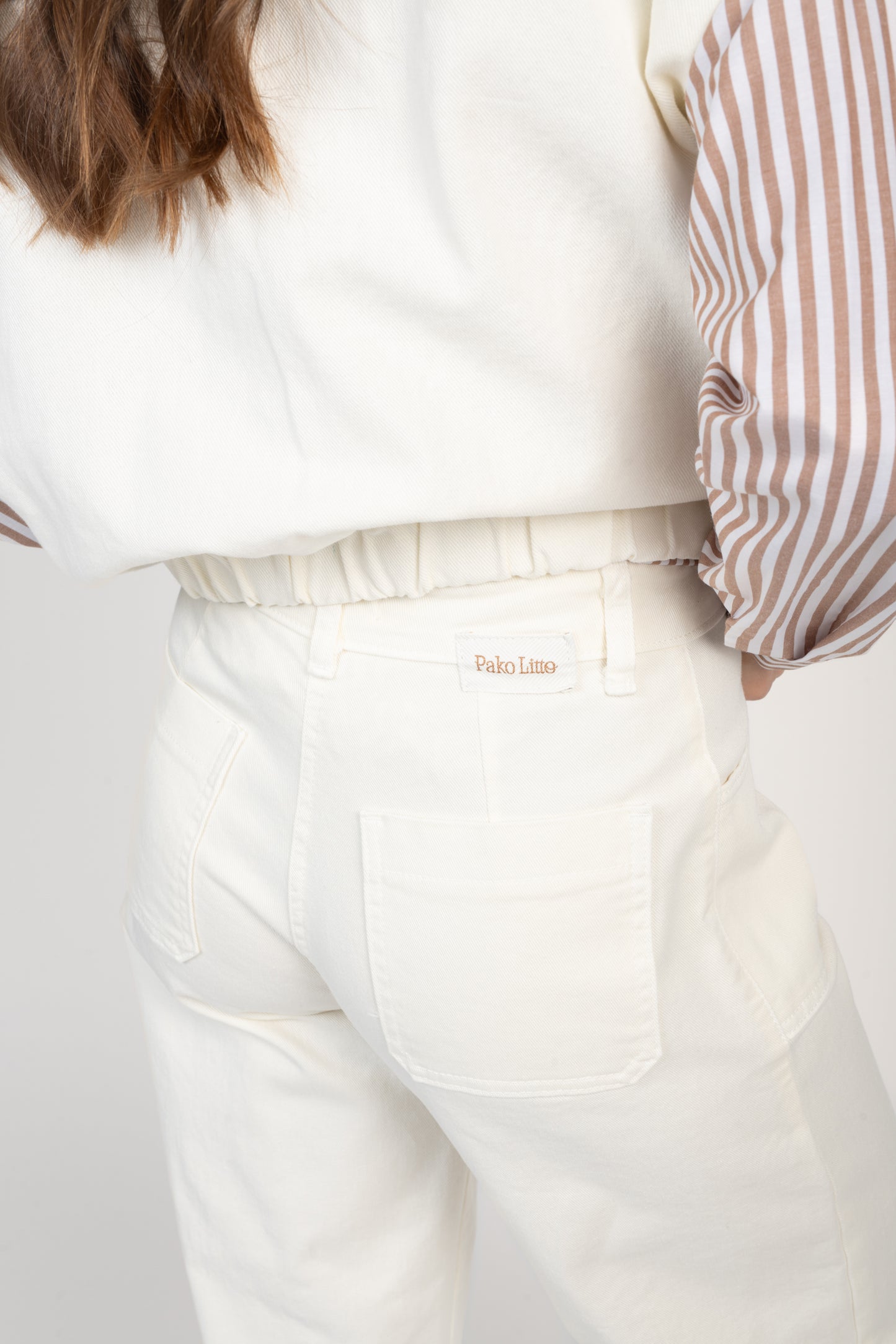 PANTALON ÉVASÉ 7/8ÈME ÉVAN ÉCRU