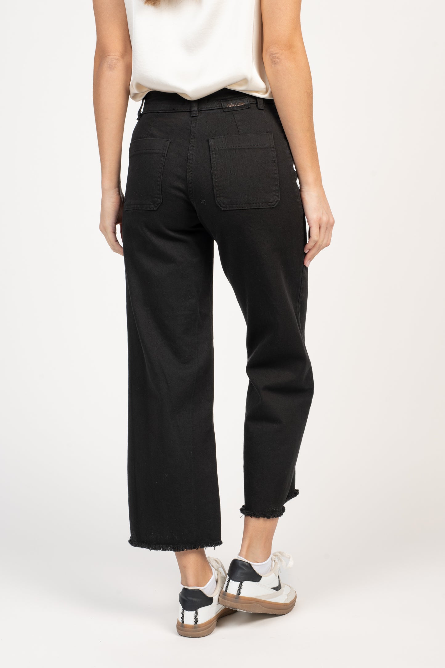 PANTALON ÉVASÉ 7/8ÈME ÉVAN NOIR