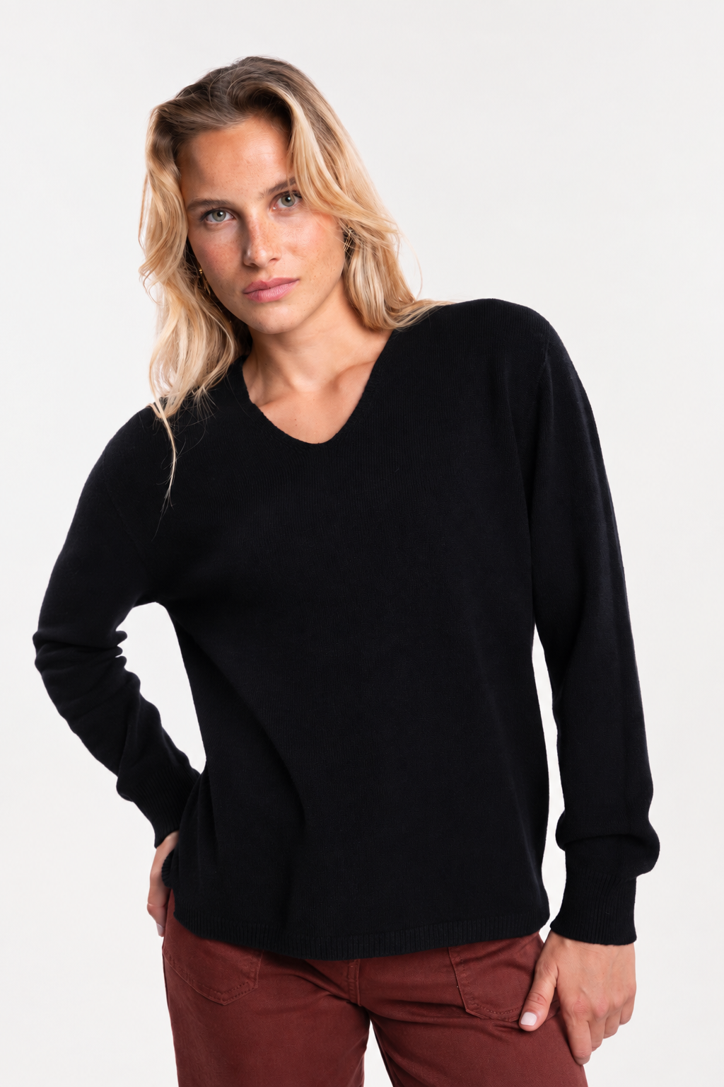 Pull ample femme noir 