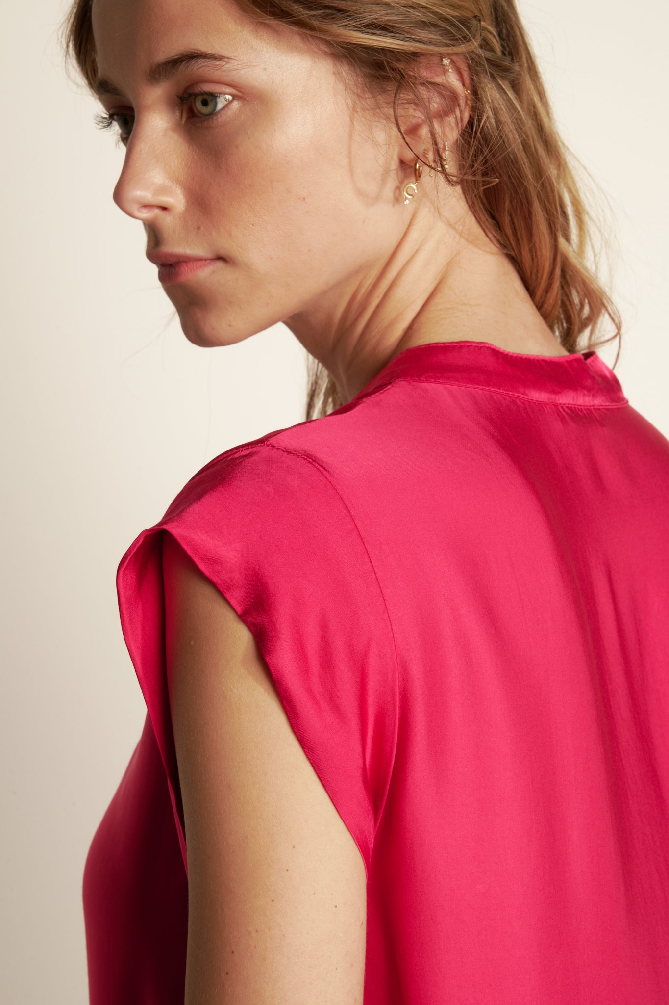 ROBE LONGUE ARLÈNE FUCHSIA