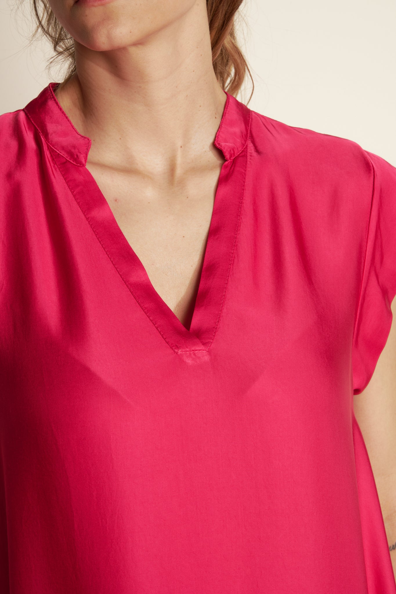 ROBE LONGUE ARLÈNE FUCHSIA