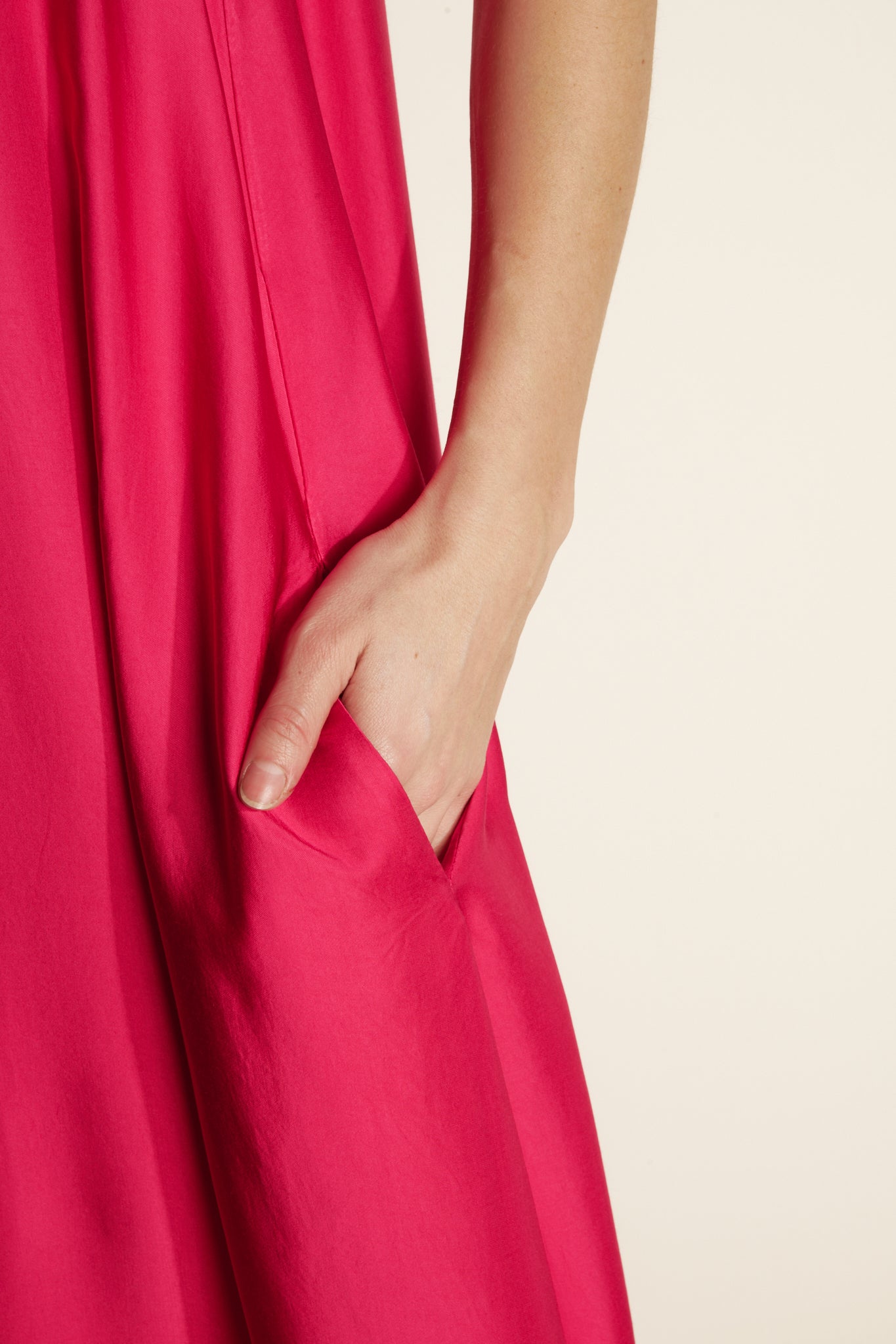 ROBE LONGUE ARLÈNE FUCHSIA