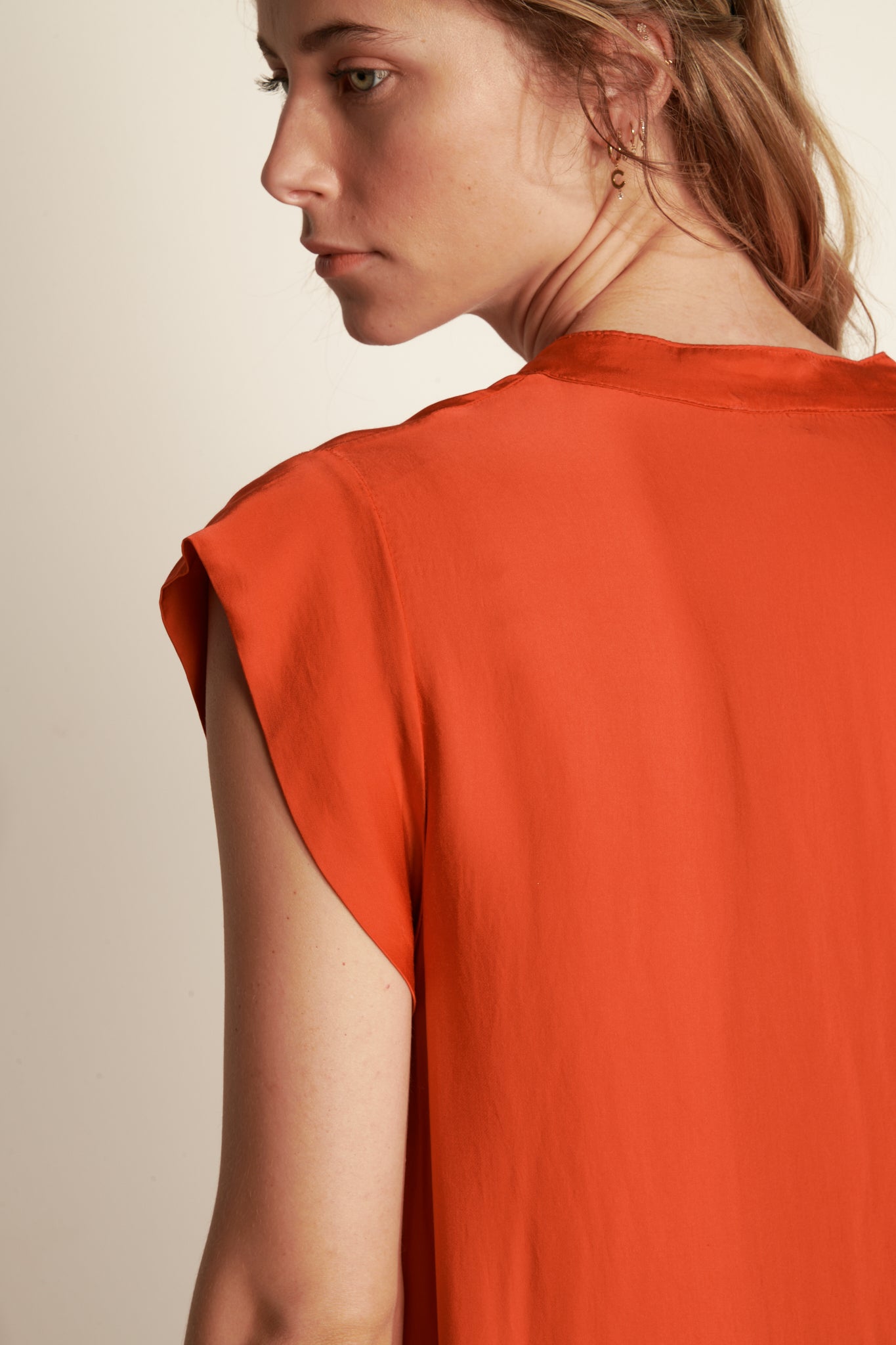 ROBE LONGUE ARLÈNE ORANGEADE