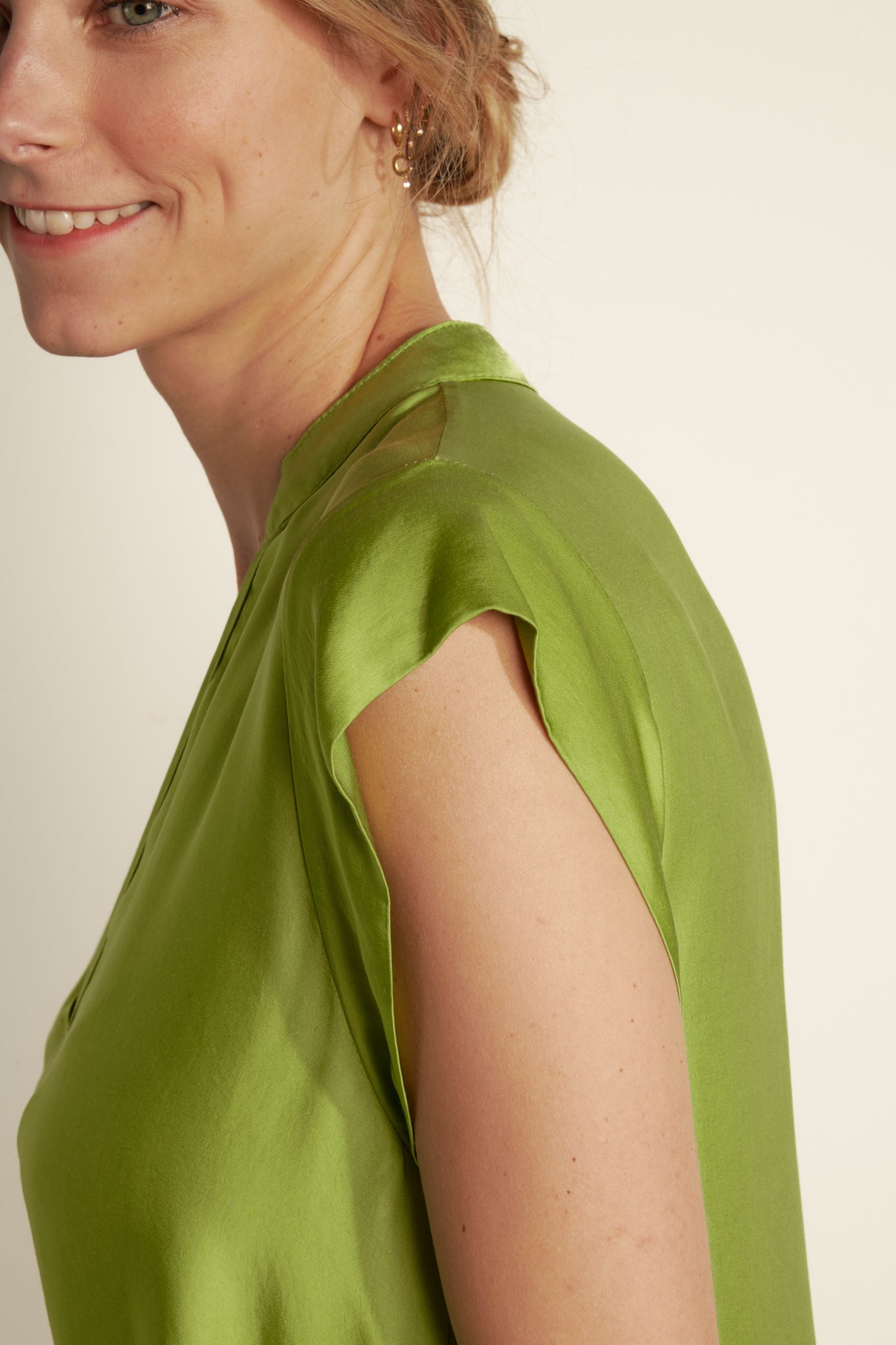 ROBE LONGUE ARLÈNE PISTACHE