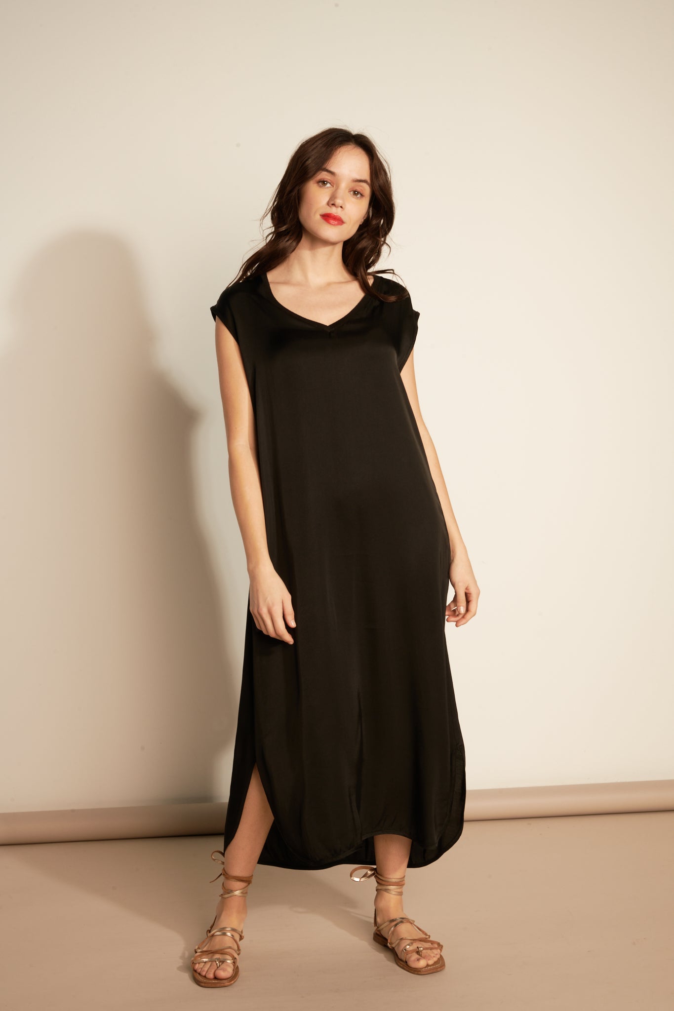 ROBE MIDI ANGÈLE NOIRE