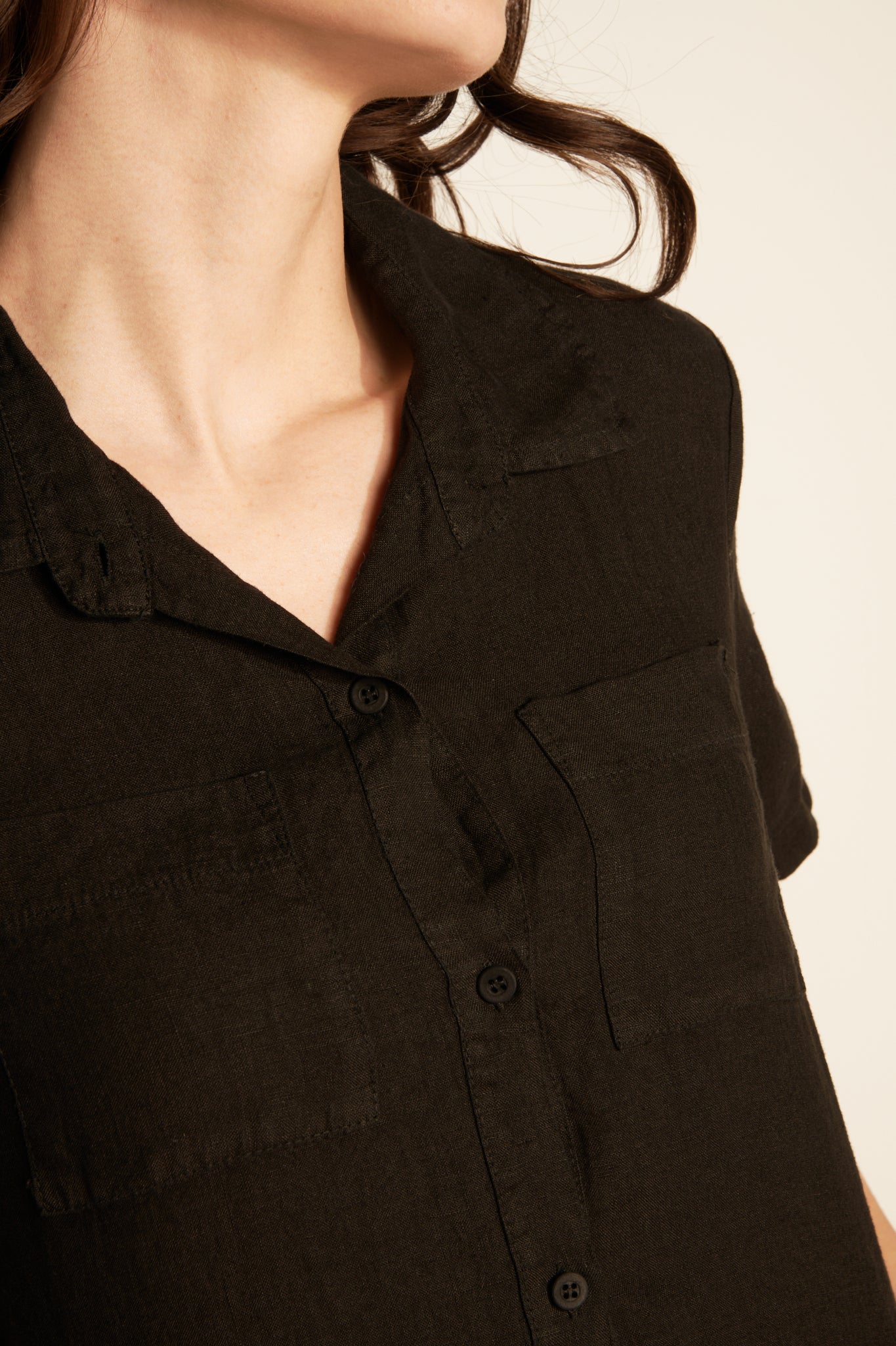 ROBE EN LIN AYALA NOIRE