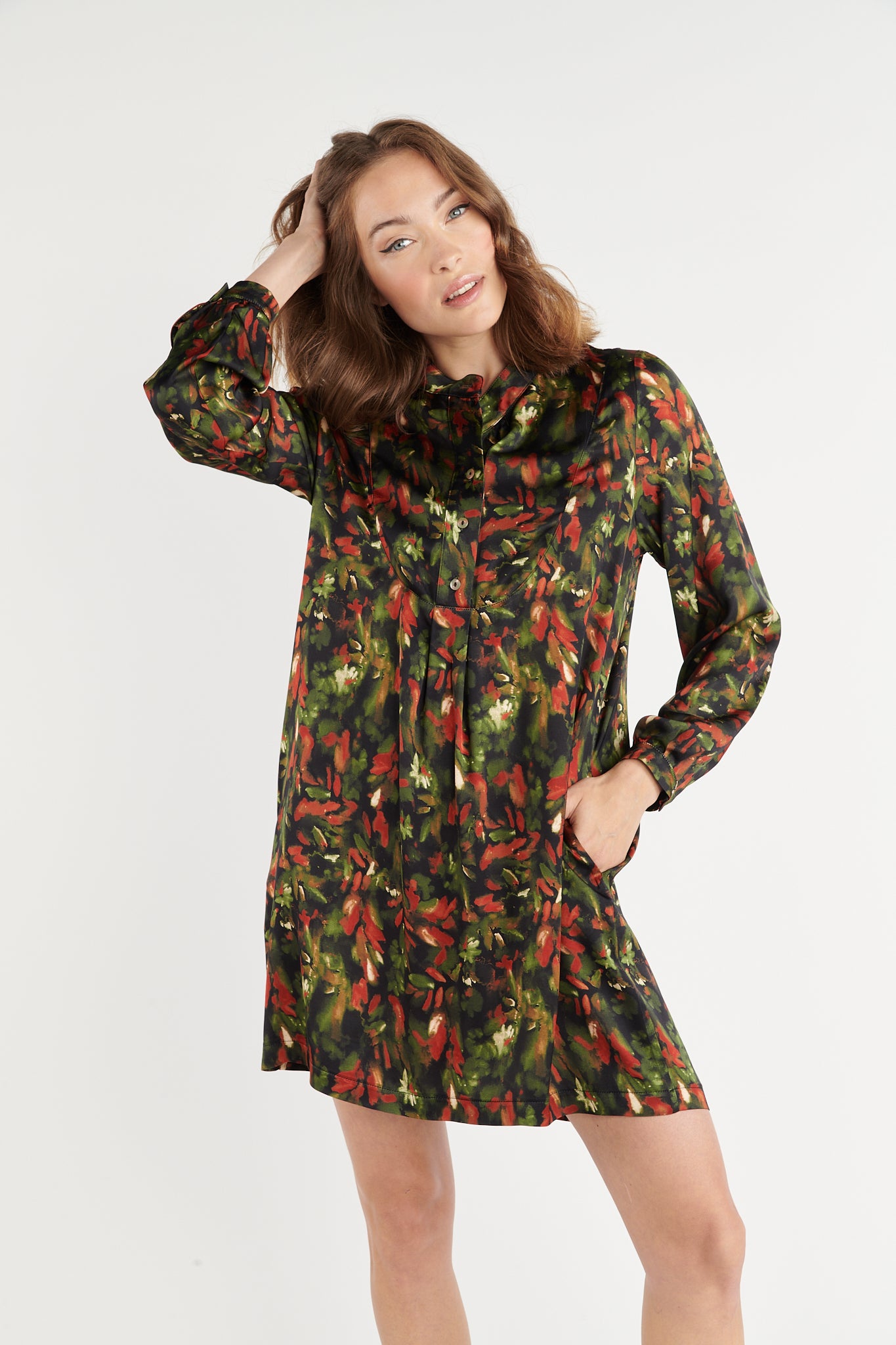ROBE COURTE BOLLA CAMOUFLEUR VERT