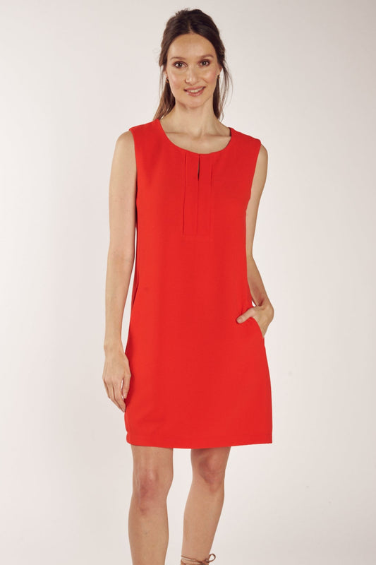 ROBE SANS MANCHES CYRUS COQUELICOT