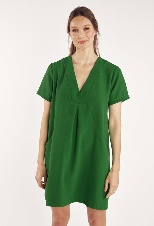 ROBE CASSIAN VERT ÉMERAUDE