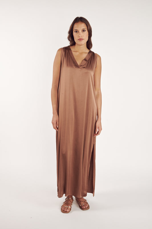 ROBE LONGUE CARMINE CAPPUCCINO
