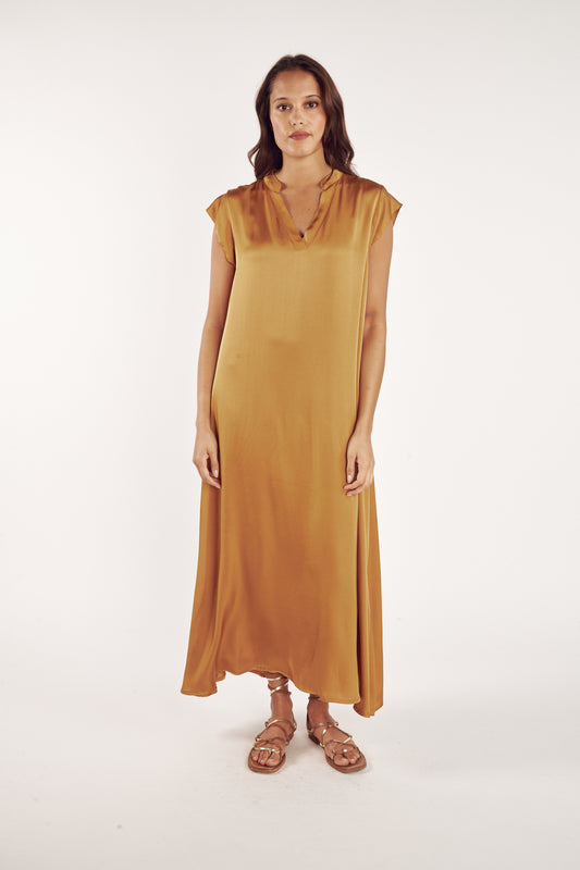 ROBE LONGUE ARLÈNE MIEL
