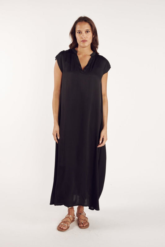ROBE LONGUE ARLÈNE NOIRE