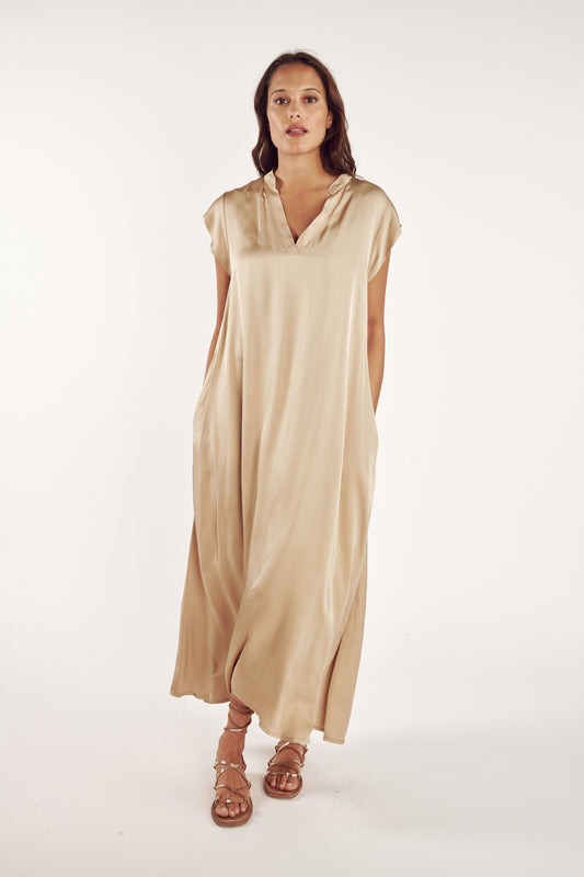 ROBE LONGUE ARLÈNE SABLE