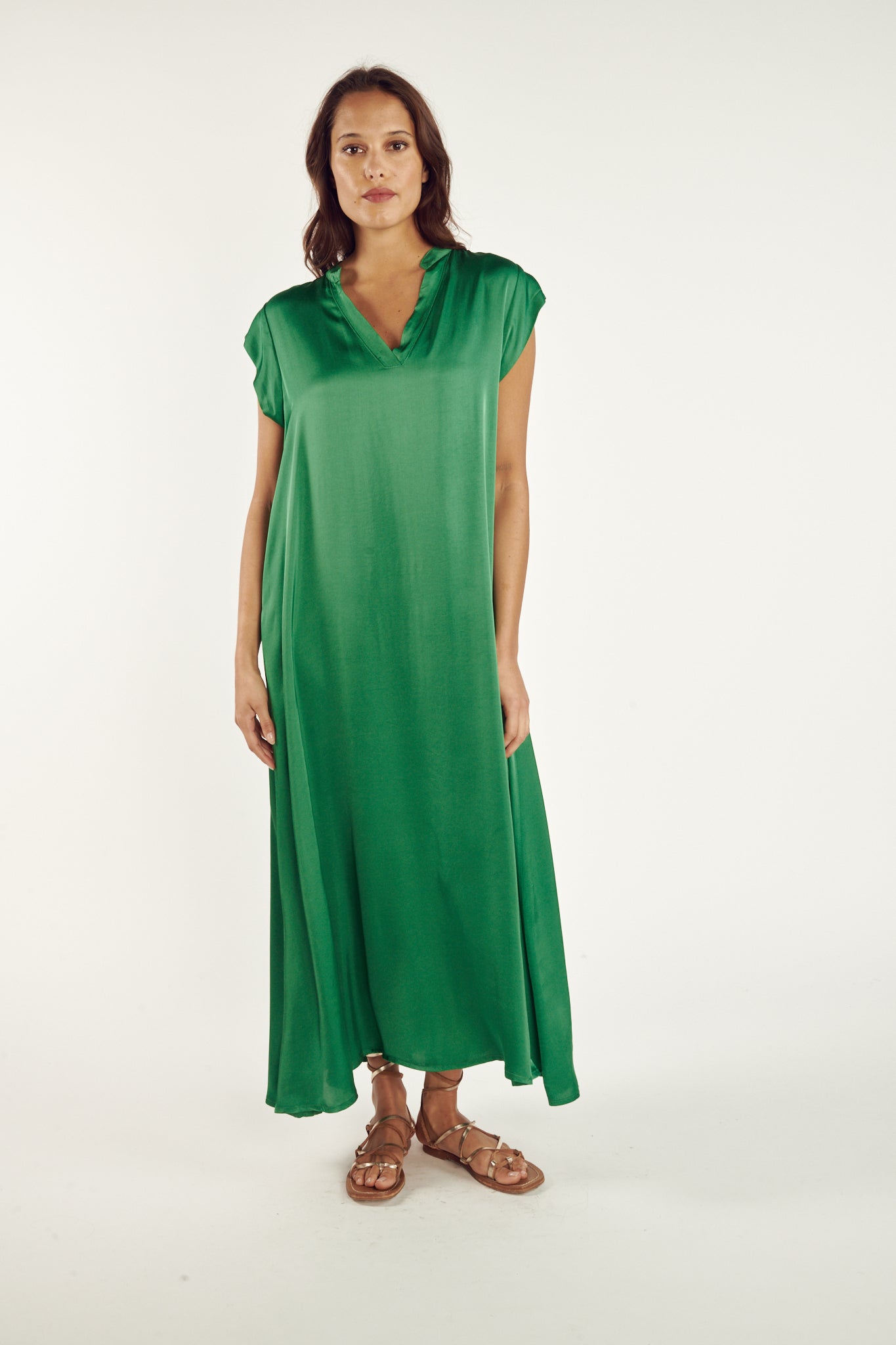 ROBE LONGUE ARLÈNE VERT