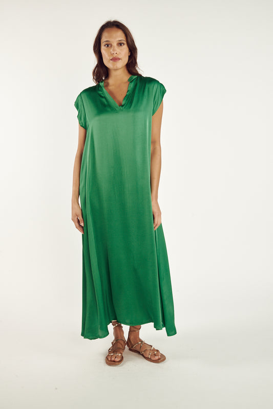 ROBE LONGUE ARLÈNE VERT