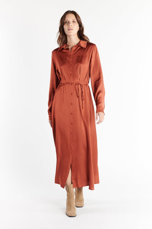 ROBE CHEMISE DÉSIA SAFRAN
